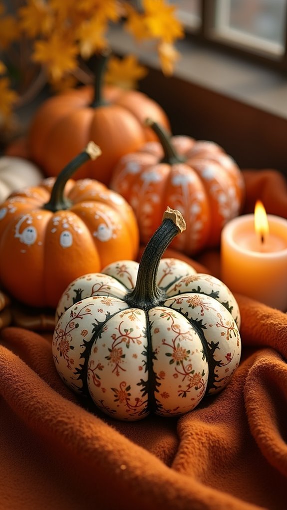 hand painted gourd decorations