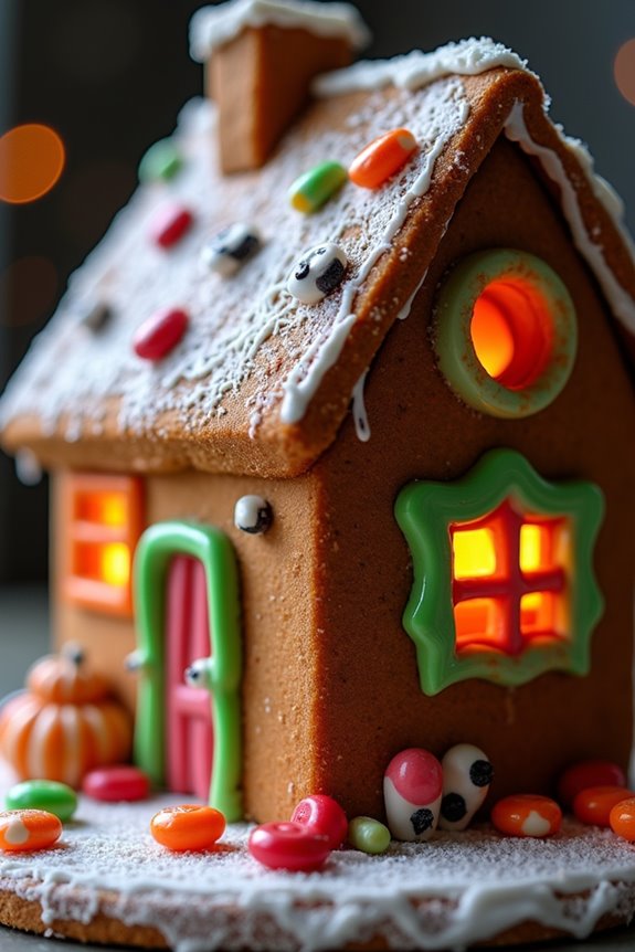 haunted house gingerbread project