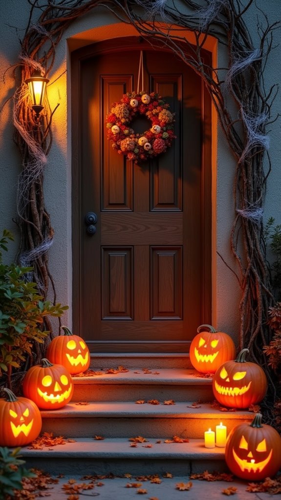 haunting halloween candlelit welcome