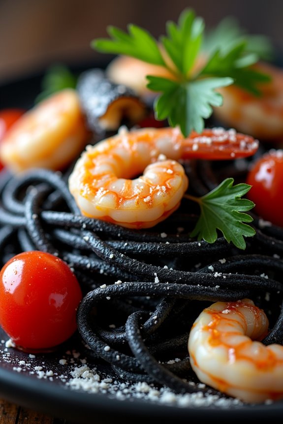 hauntingly good black pasta