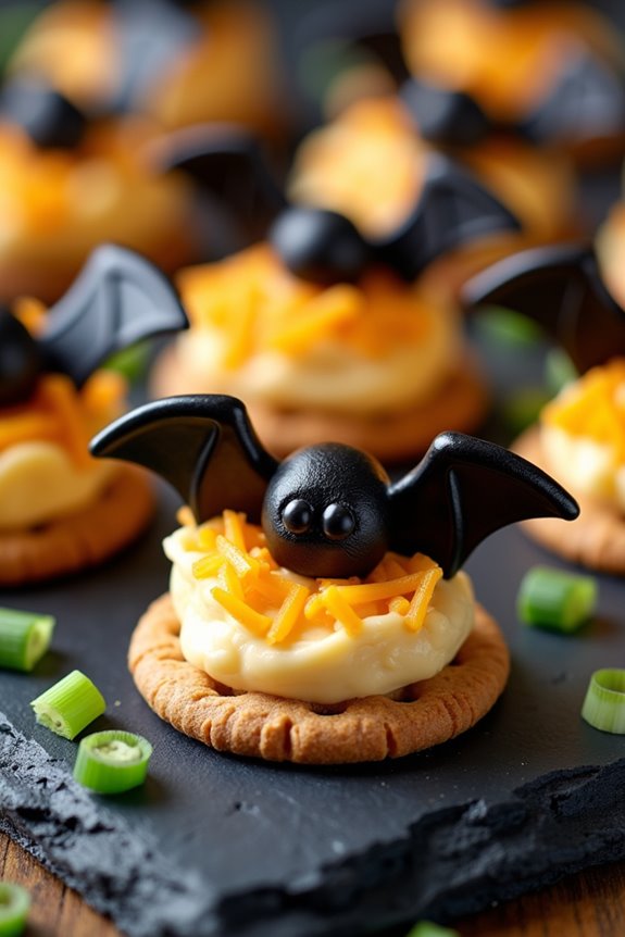 healthy halloween bat snacks