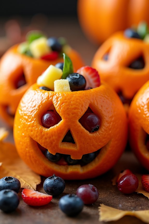 healthy halloween fruit treats
