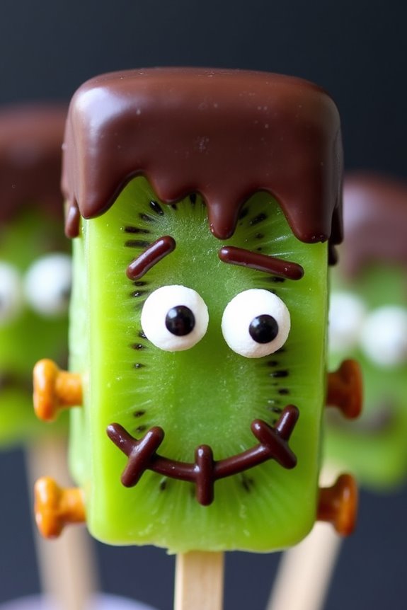 healthy halloween kiwi treats