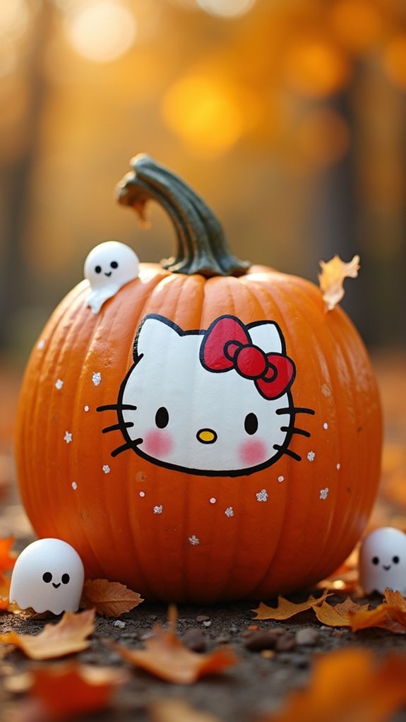 hello kitty ghost painting