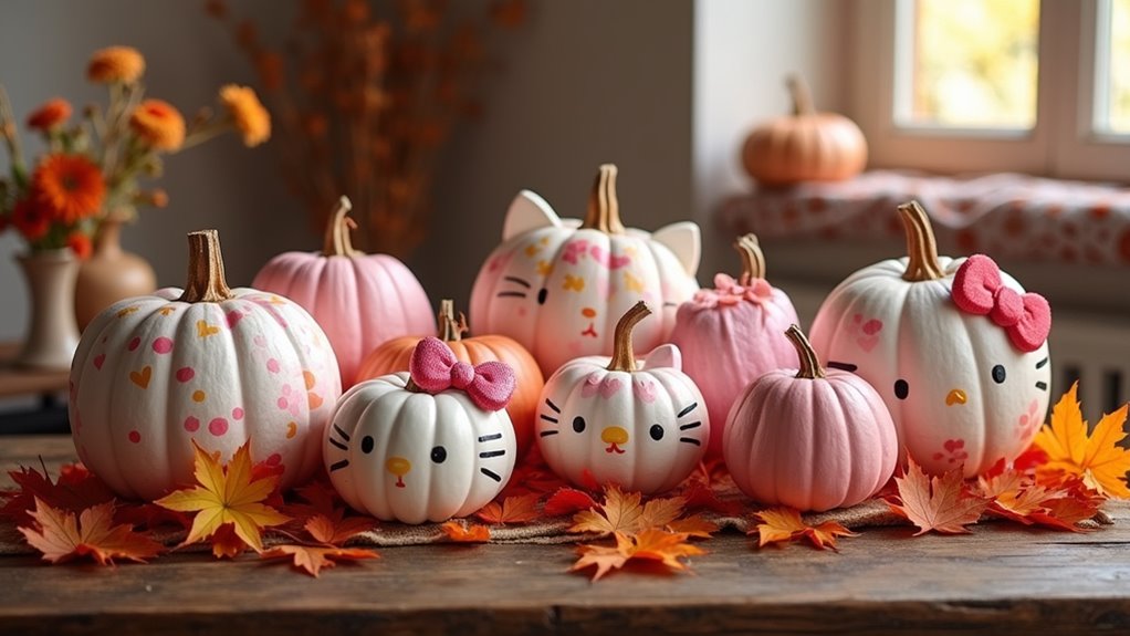 hello kitty pumpkin art