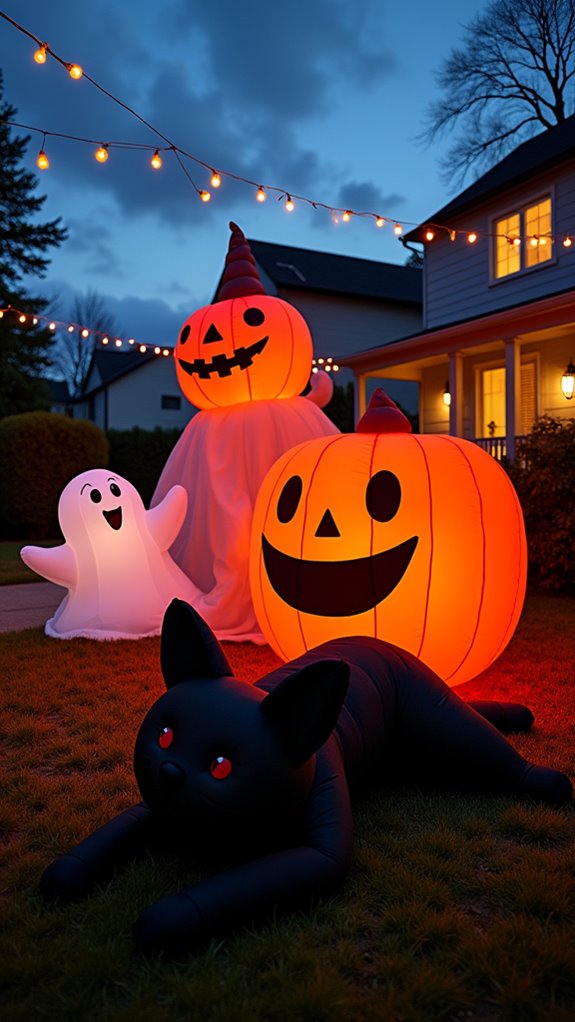 inflatable halloween yard decorations