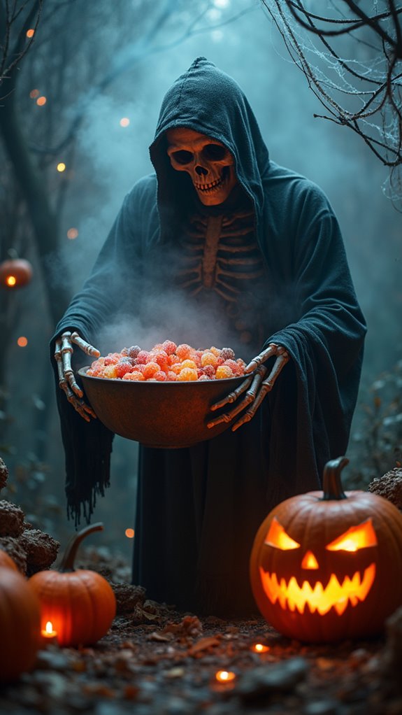 interactive halloween treat stations
