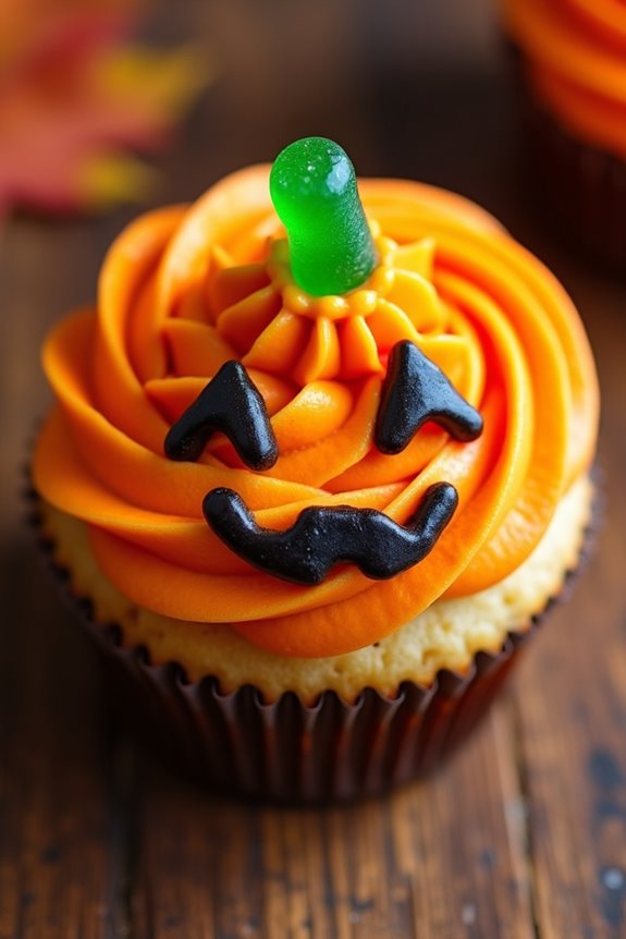 jack o lantern cupcake fun