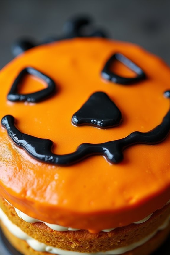 jack o lantern pumpkin cake