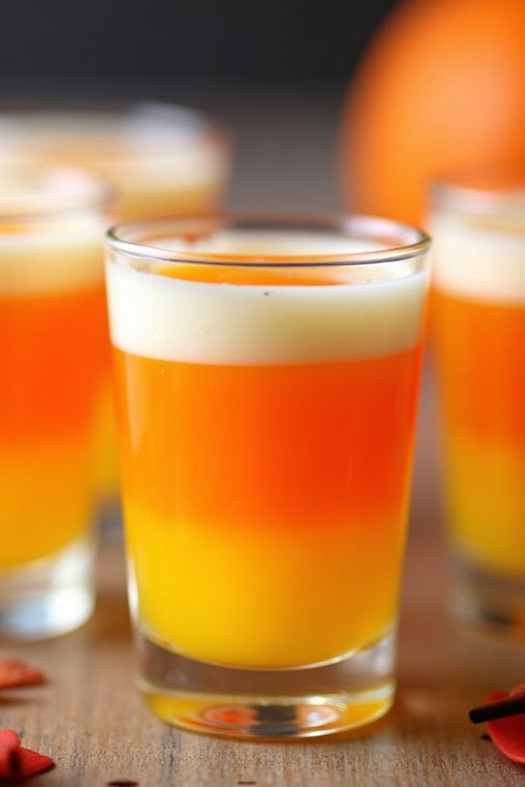 layered halloween jello shots