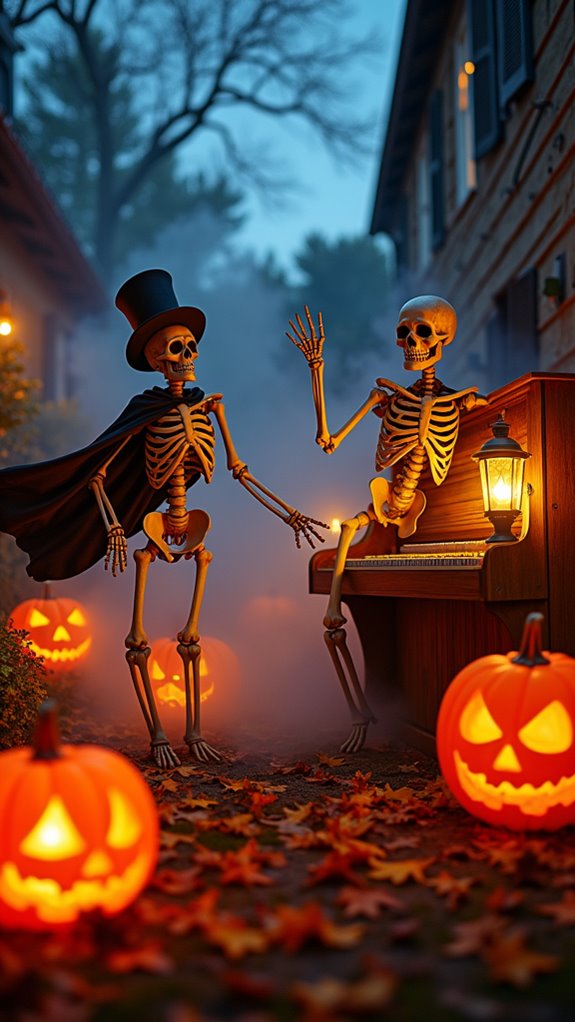 lifelike animated skeleton display