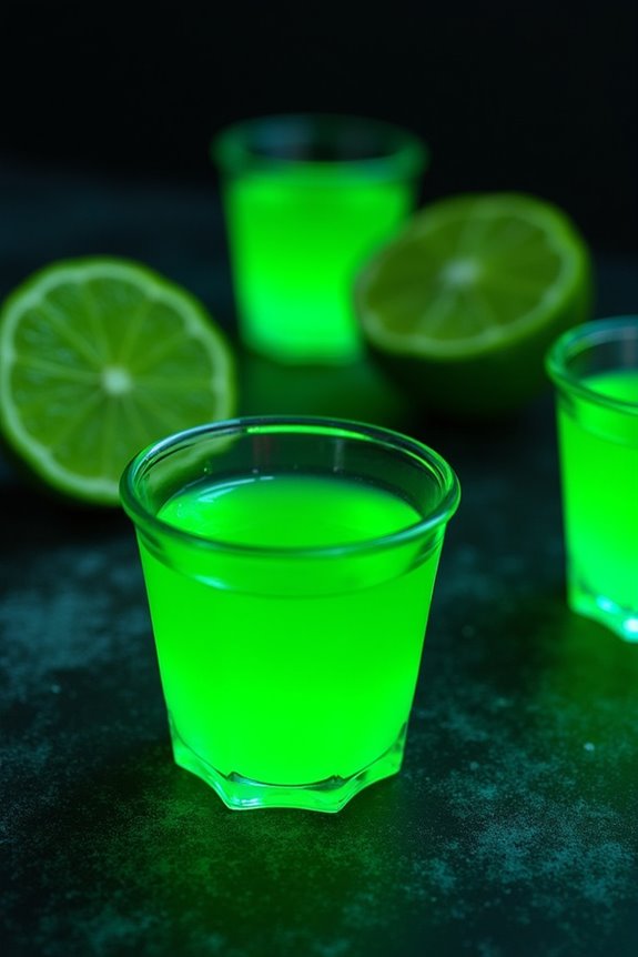 luminous halloween jello shots