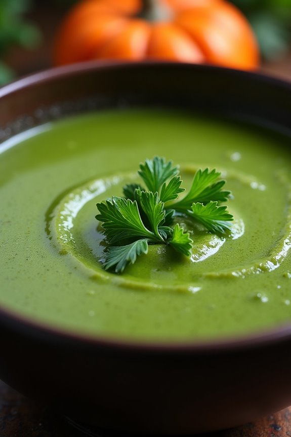magical halloween broccoli soup