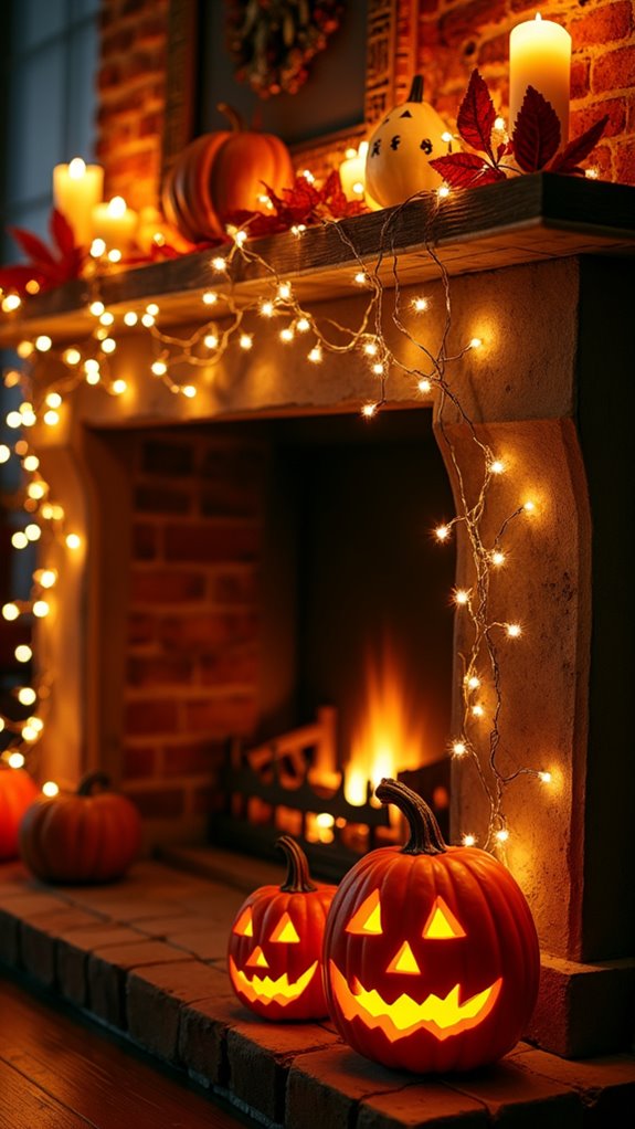 magical halloween fireplace ambiance