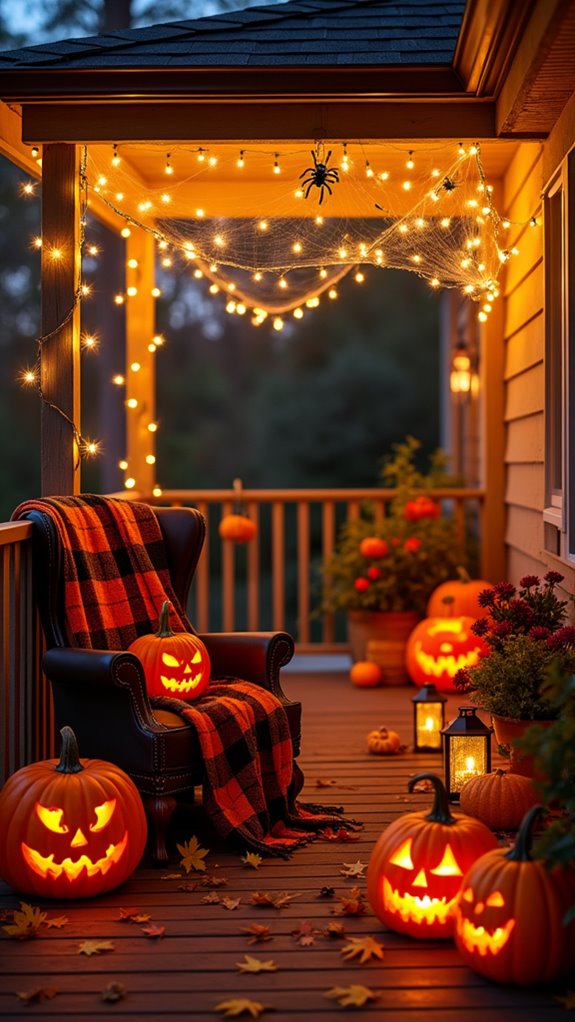 magical halloween porch lighting