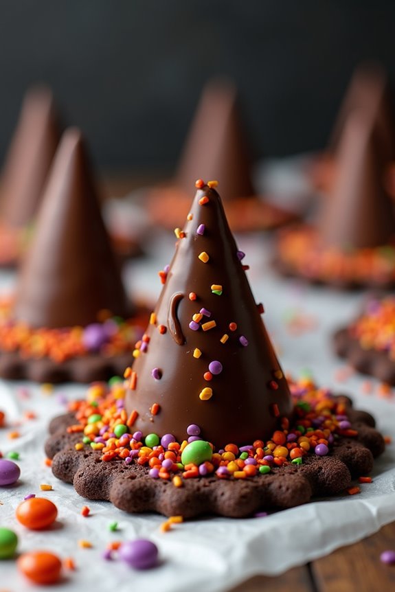 magical halloween witch hat cones