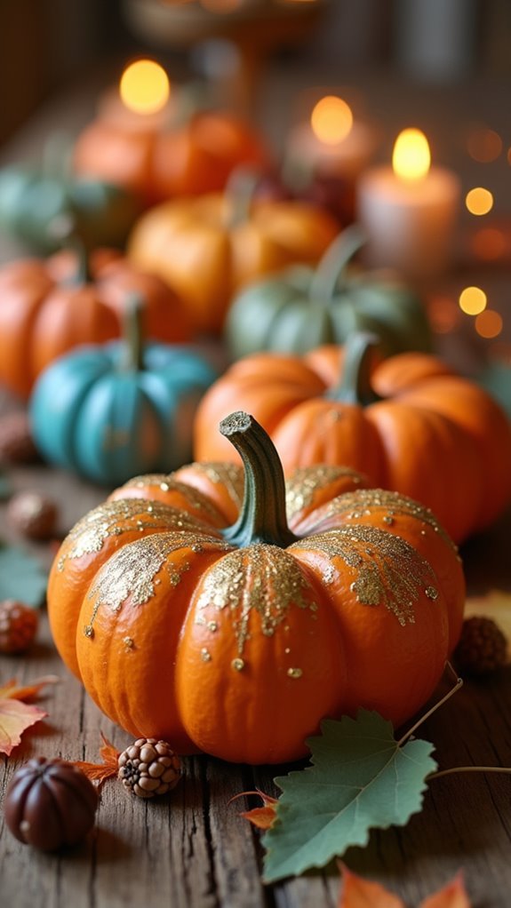 mini pumpkins for centerpieces