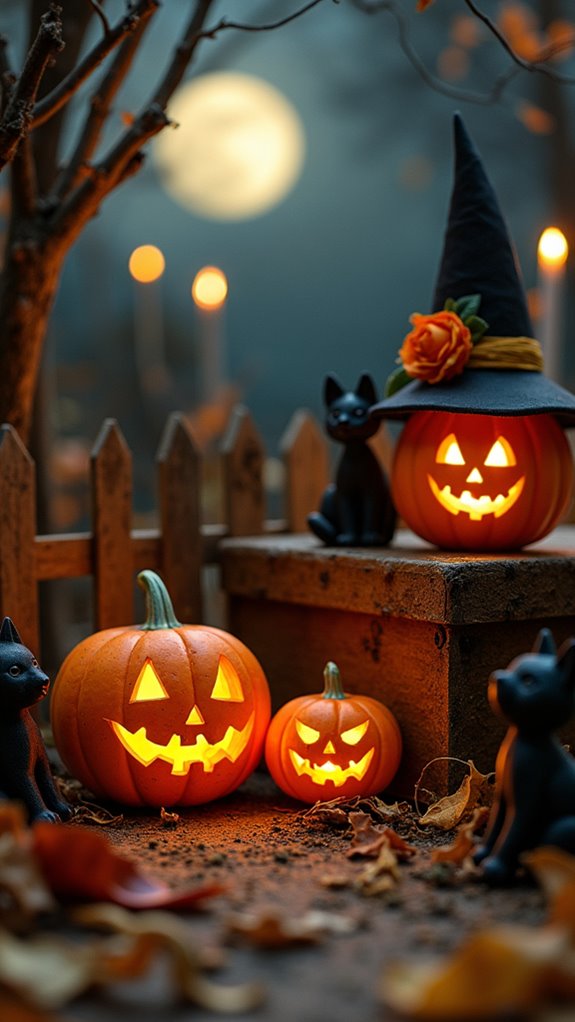 miniature spooky halloween scenes
