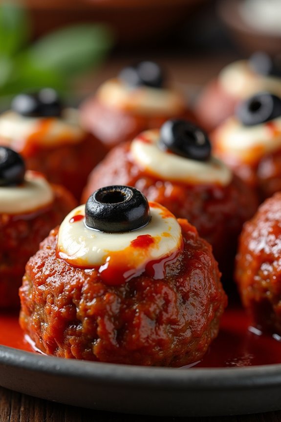 monster eye meatballs recipe