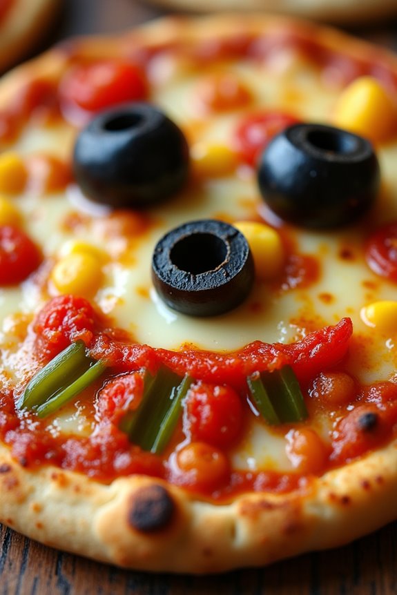 monster face pizza fun