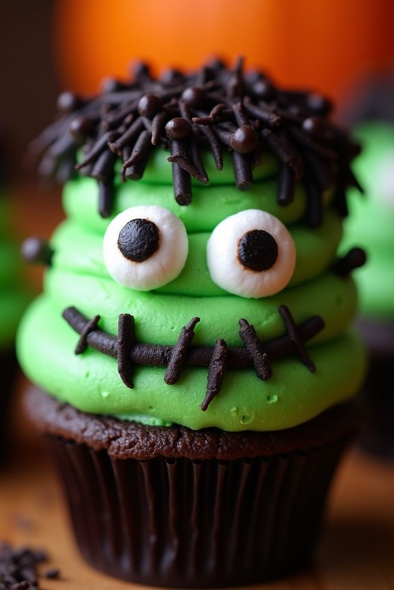 monstrous halloween cupcake delight