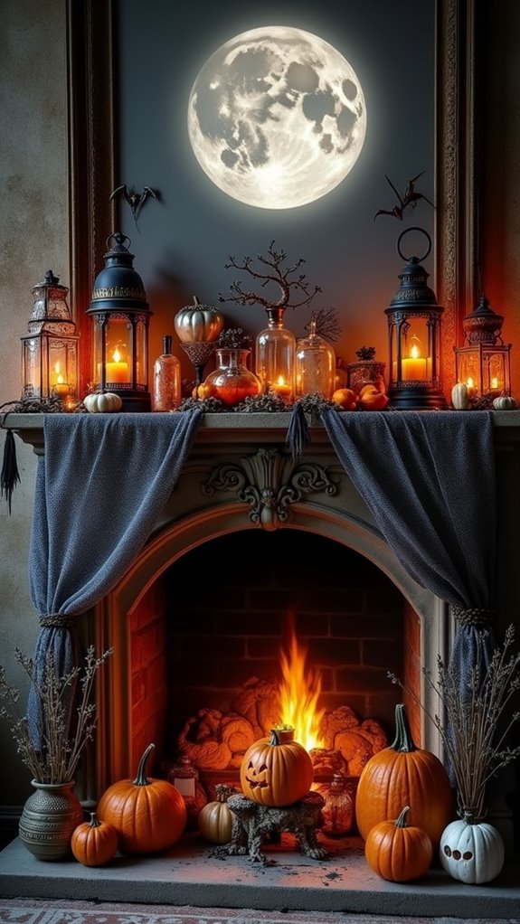 moonlit halloween ambiance creation