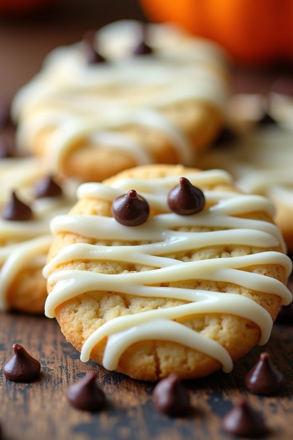 mummy cookies for halloween