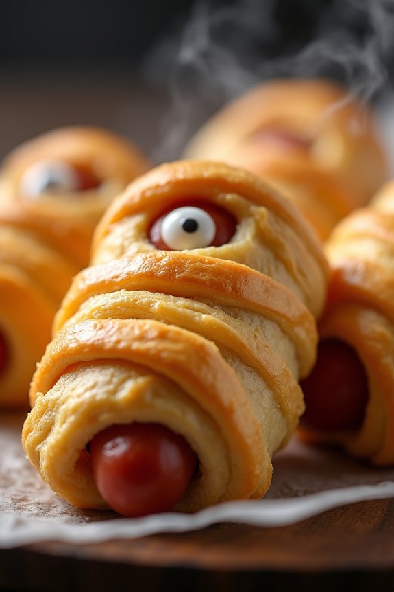 mummy hot dog treats