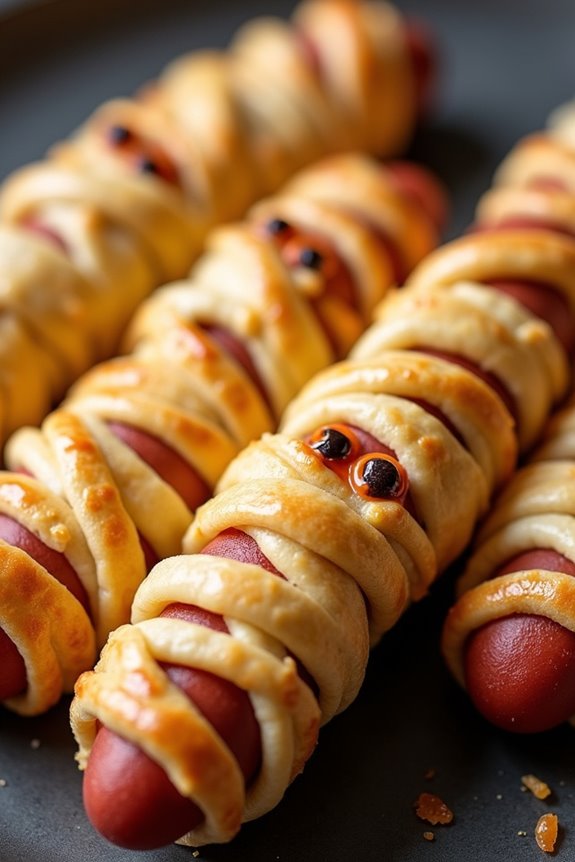 mummy hot dog treats
