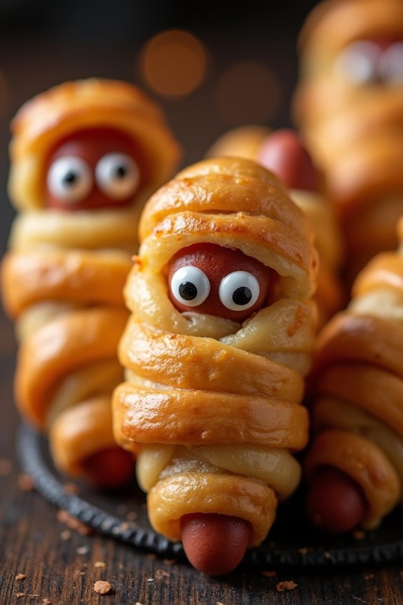 mummy mini hot dogs