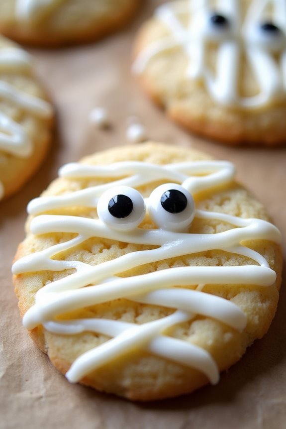 mummy themed sugar cookie recipe
