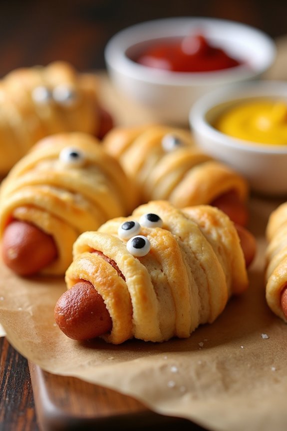 mummy wrapped corn dogs