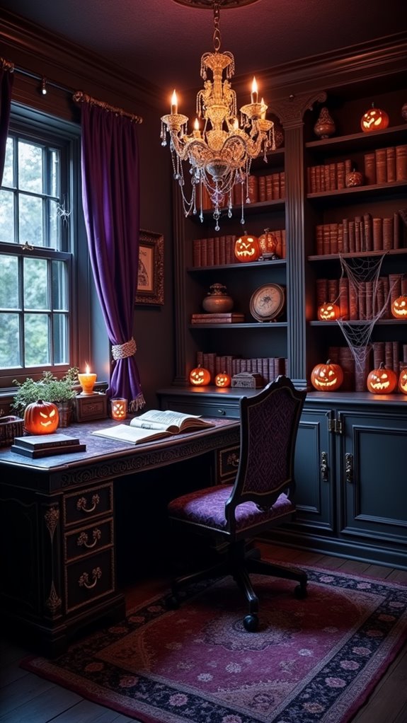 mysterious halloween home office
