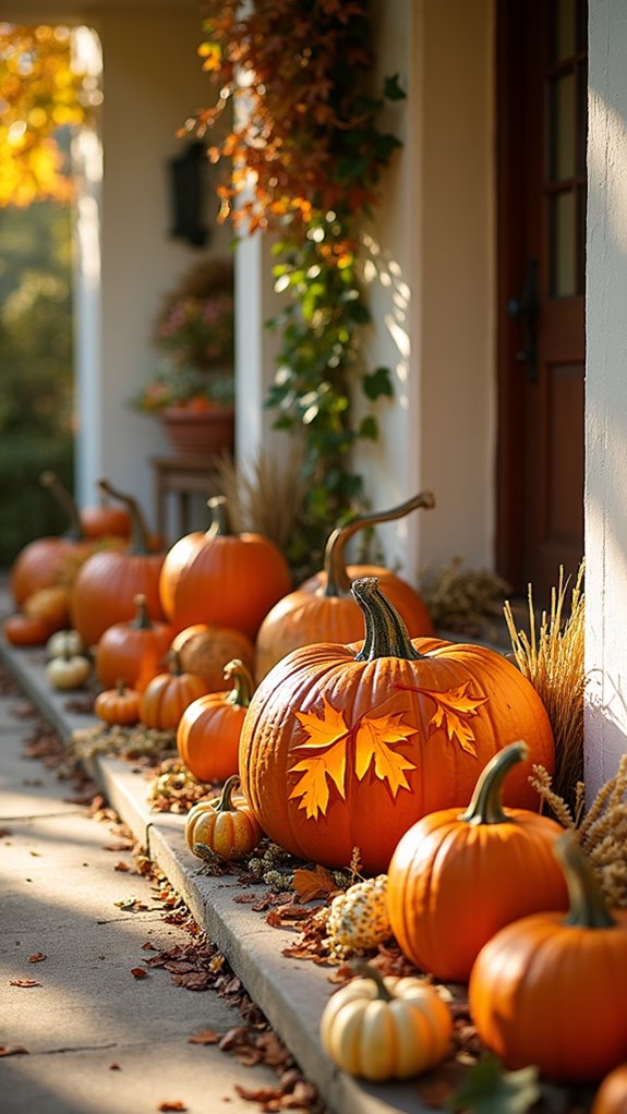 nature inspired autumn pumpkin decor