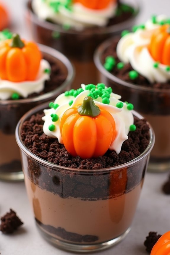 no bake halloween dessert cups