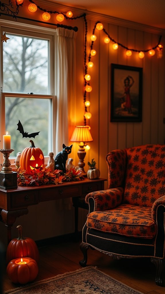 nostalgic halloween ambiance created