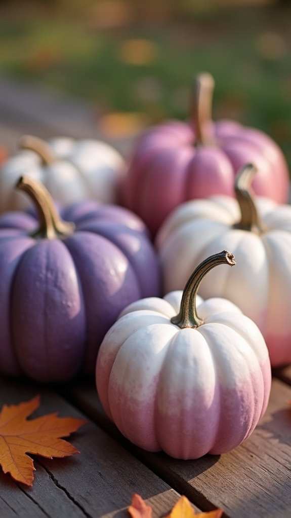 ombre pumpkins for decor