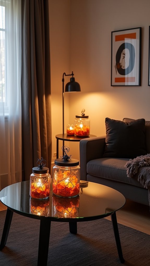 organized halloween decoration storage