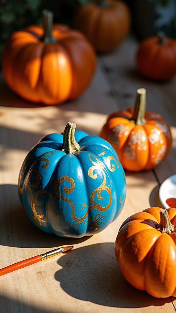 painted pumpkins for halloween