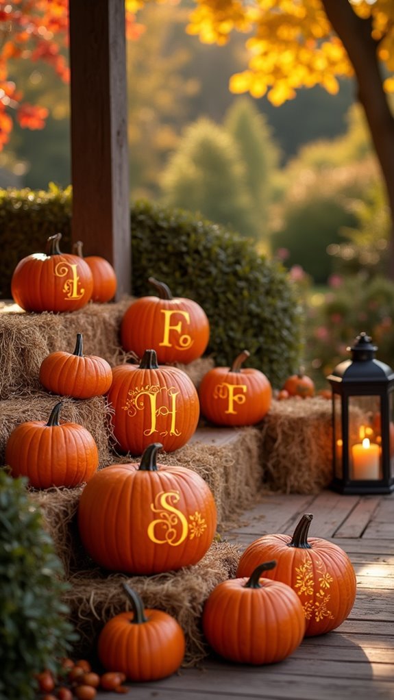 personalized halloween pumpkin decor