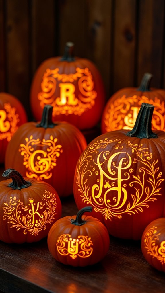 personalized minimalist monograms showcased
