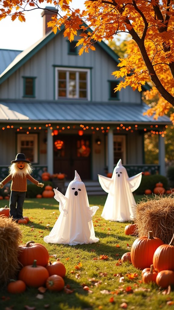 playful friendly ghost decorations