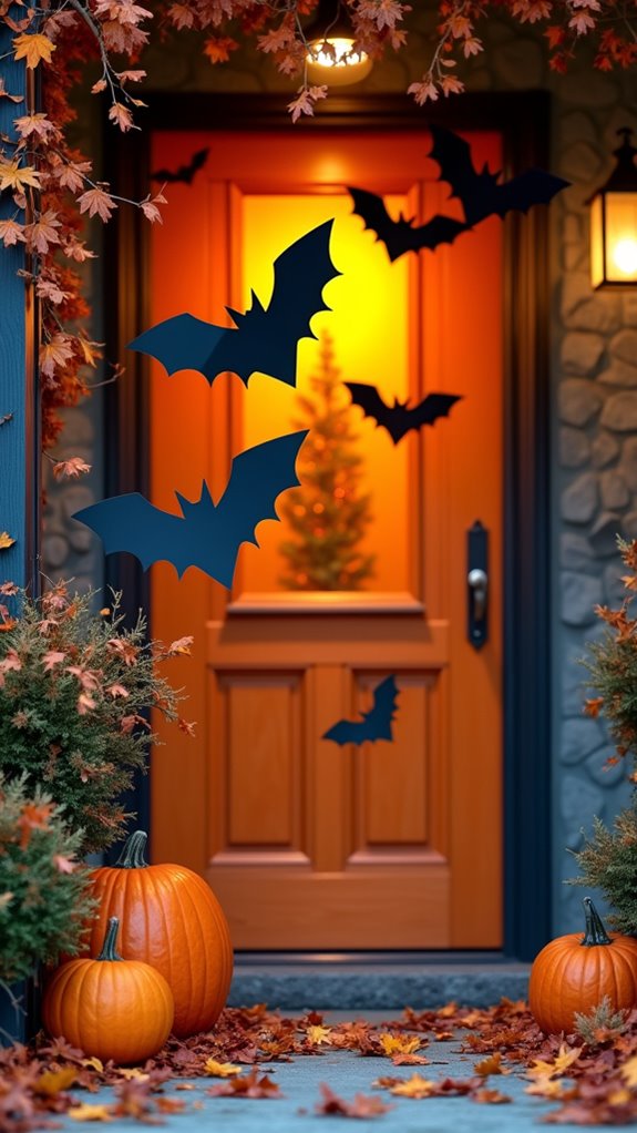 playful halloween bat decorations