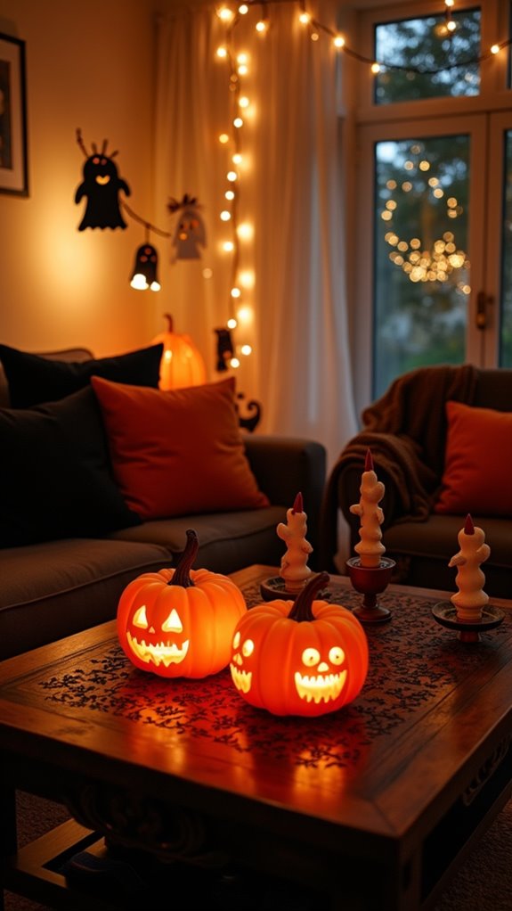 playful halloween treat displays