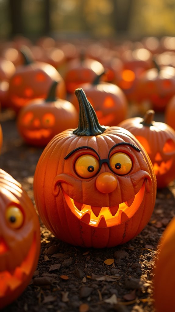 playful pumpkin carving expressions