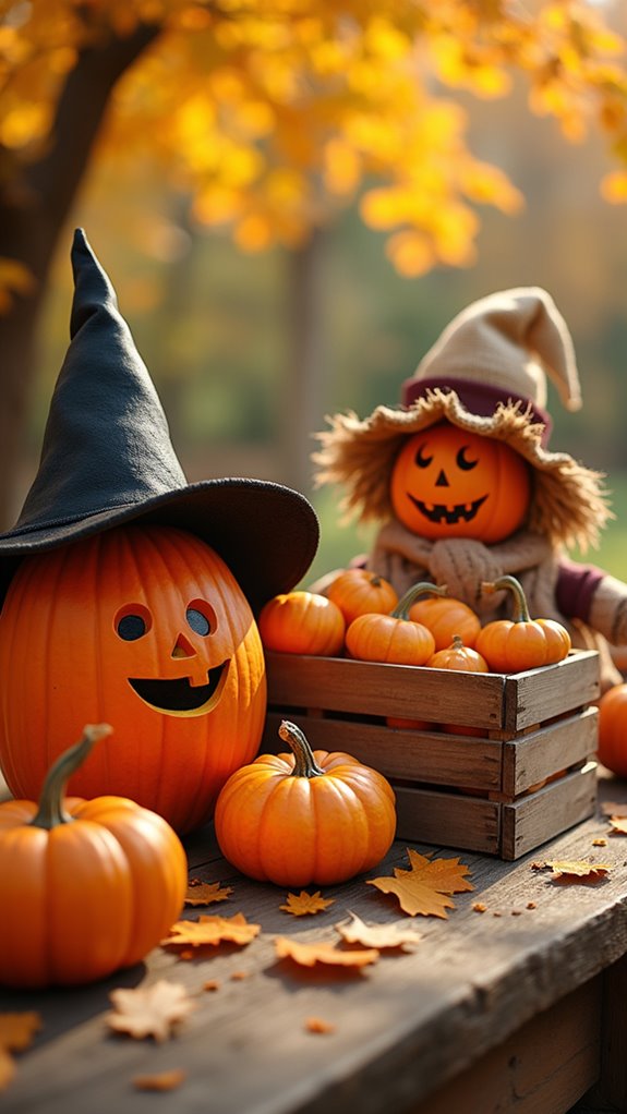 playful pumpkin character creations