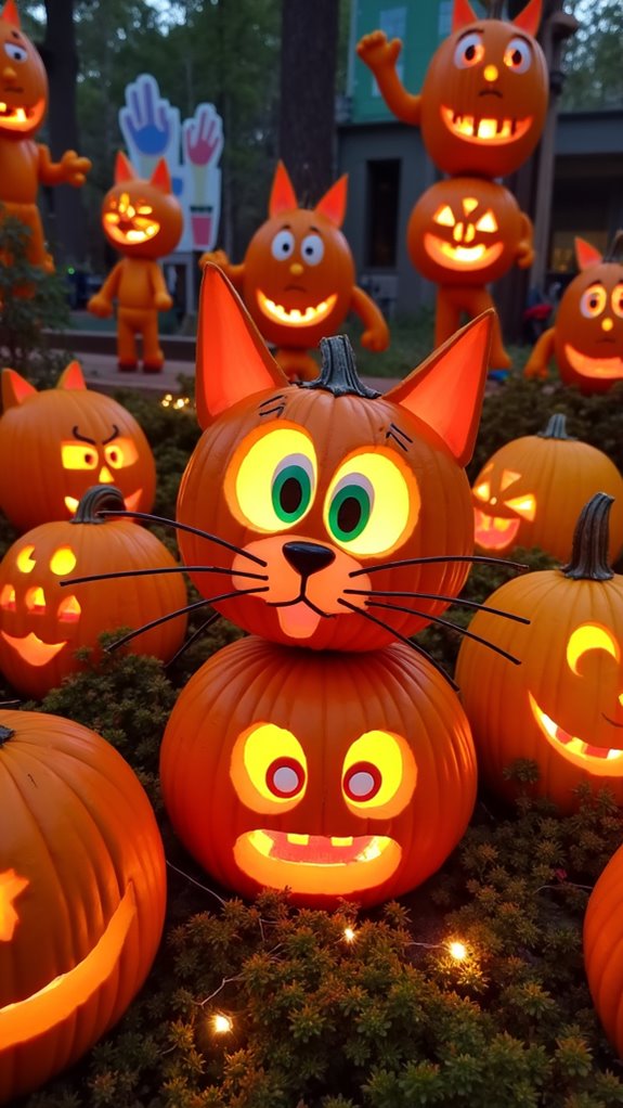 playful pumpkin character designs