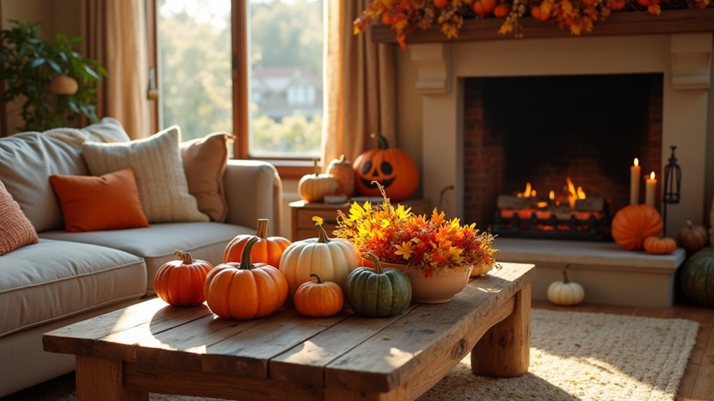 pumpkin decor for autumn