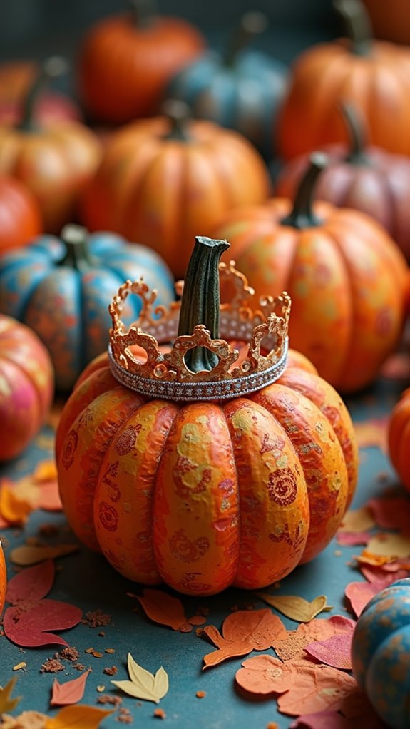 pumpkin decorations with papier m ch