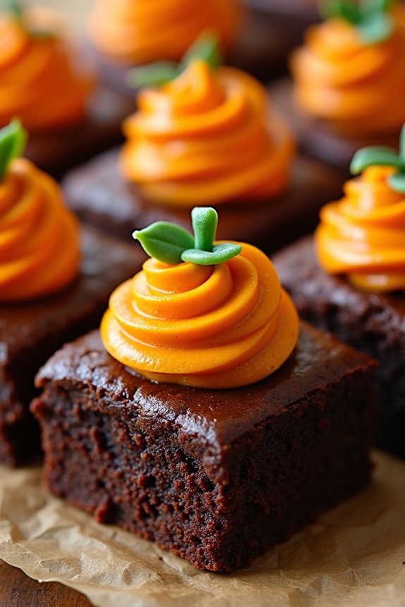 pumpkin flavored halloween brownies recipe